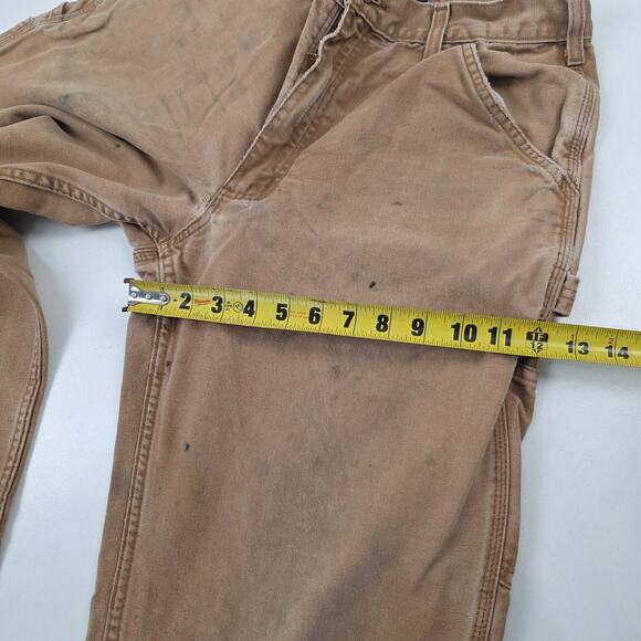 Carhartt Pants Mens 33x36 Brown B11 Duck Dungaree Loose Fit Work Carpenter - Picture 14 of 16